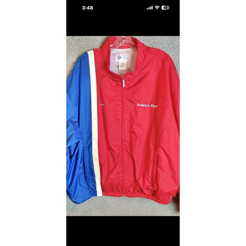 Dominos Pizza Jacket Delivery Experts Fits 2XL Vintage Rare (Q1)